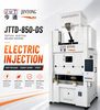 JINTONG 85T Semi-Electric Vertical Injection Molding Machine with Electric Injection and Low Table Design for Precision
