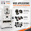 JINTONG 85T Semi-Electric Vertical Injection Molding Machine with Electric Injection and Low Table Design for Precision